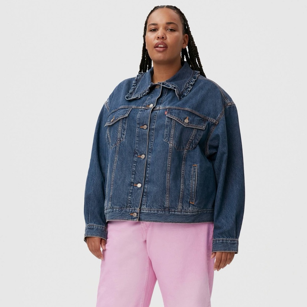 Ganni x Levi’s | NWT Collared Trucker Denim Jacket